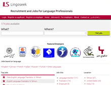 Tablet Screenshot of lingoseek.com